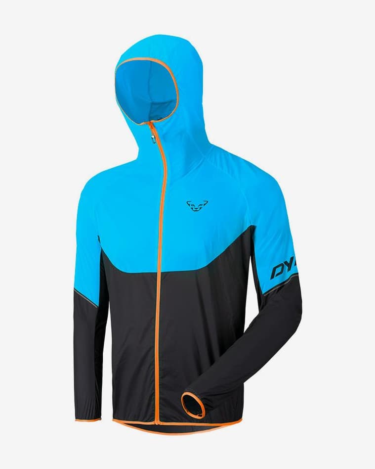 Chaqueta cortavientos Dynafit Vert Wind 72 negro azul naranja - #1