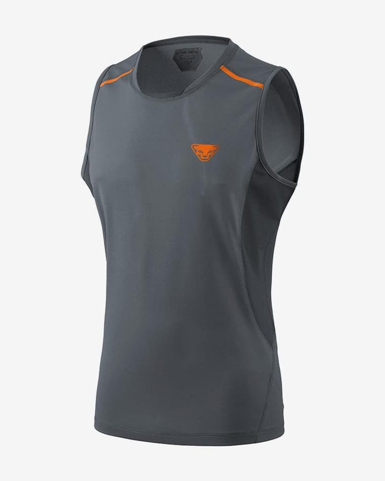 Camiseta Dynafit Vert 2.0 sin mangas gris naranja - #1