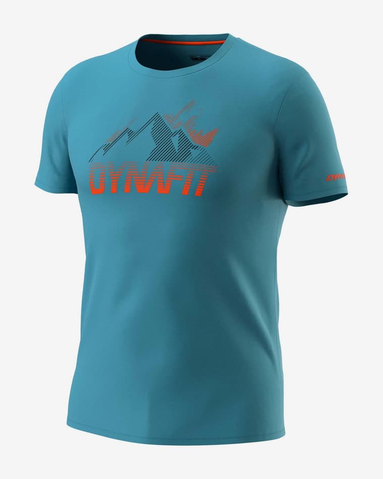 Camiseta Dynafit Transalper Graphic manga corta azul cielo naranja - #1