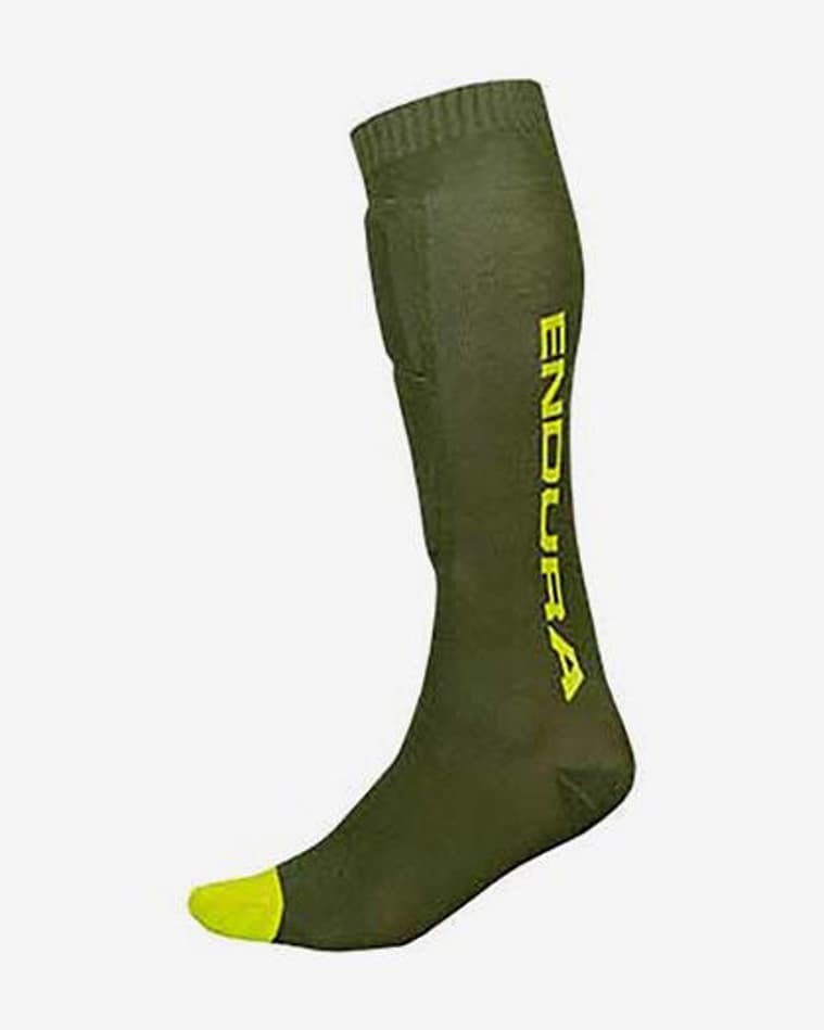 Calcetines Endura Espinillera SingleTrack verde oscuro - #1