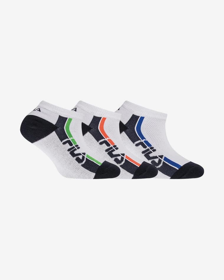 Calcetines Fila Invisible blanco negro multicolor infantil (3 pares) - #1