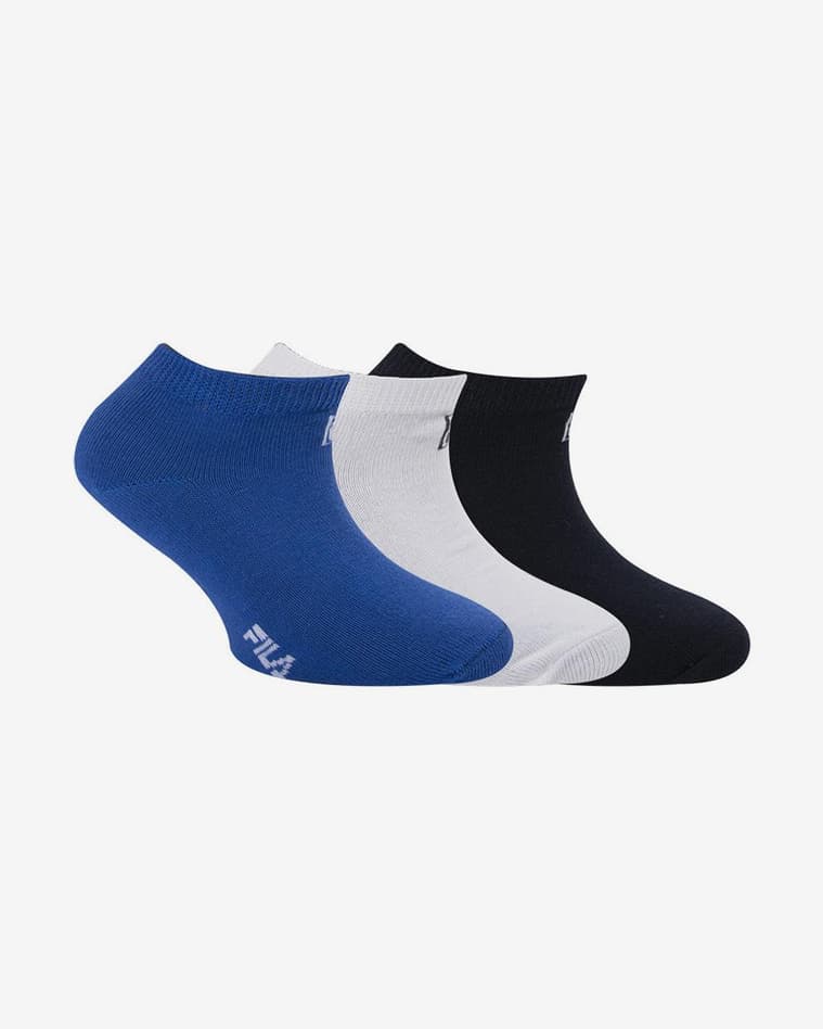 Calcetines Fila Invisible Multisport azul blanco negro infantil (3 pares) - #1