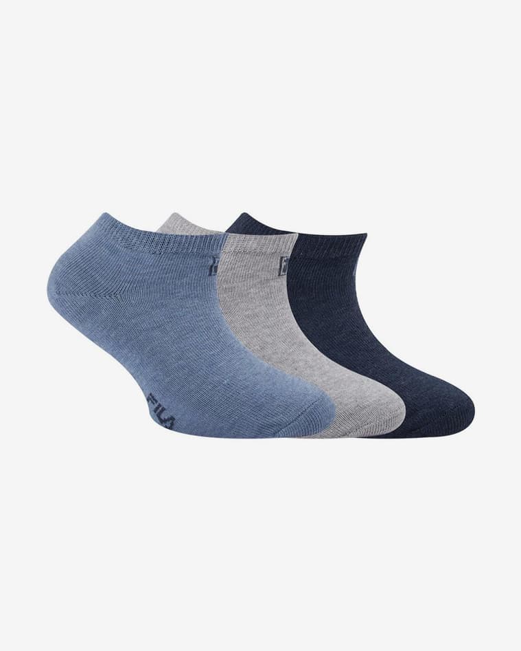 Calcetines Fila Invisible Multisport azul gris infantil (3 pares) - #1