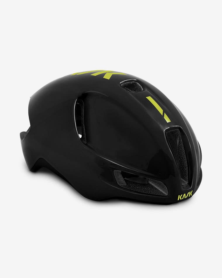 Casco Kask Utopia WG11 negro amarillo fluor - #1