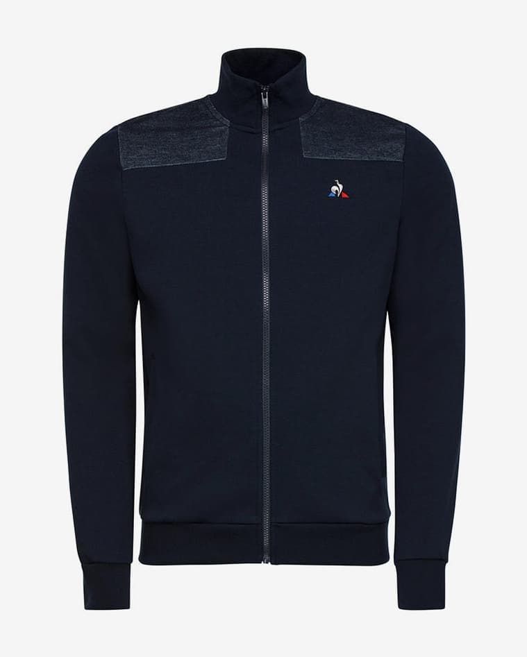 Sudadera Le Coq Sportif Tricolor Full Zip Nº4 negro - #1