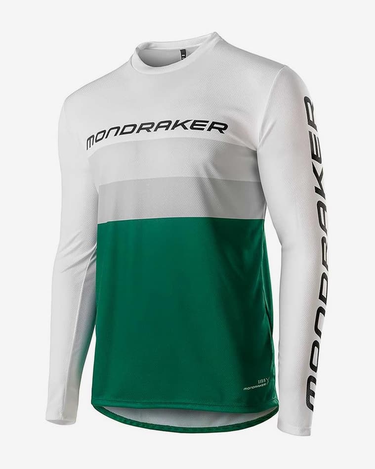 Mondraker Forest cykeltrøje med lange ærmer hvid grøn - #1