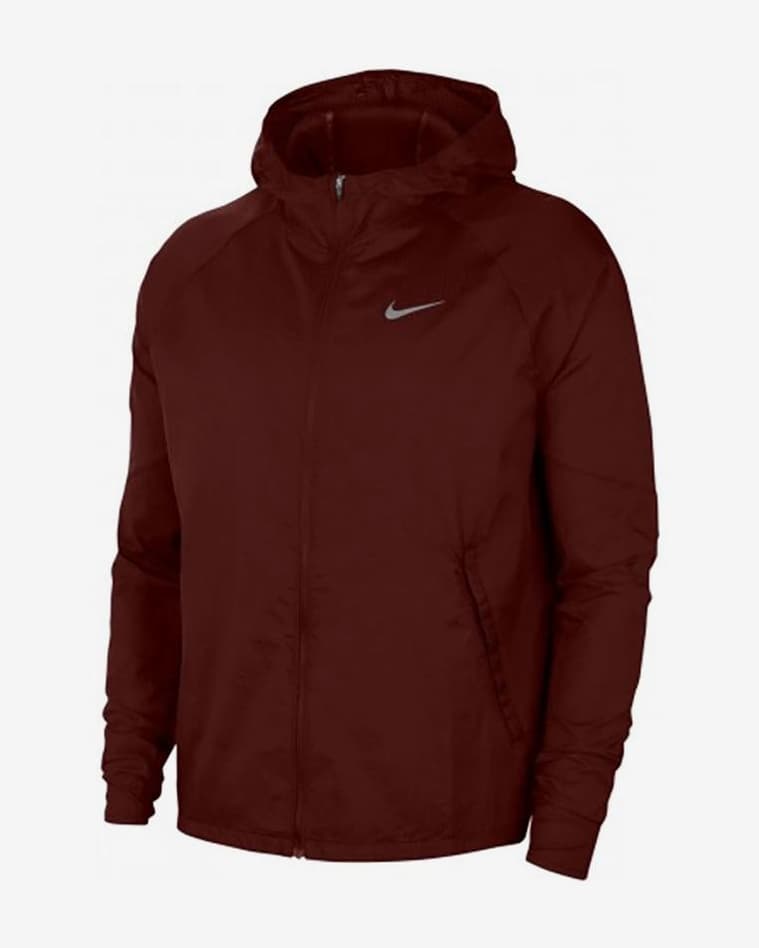 Sudadera con capucha Nike Essential Full Zip granate - #1
