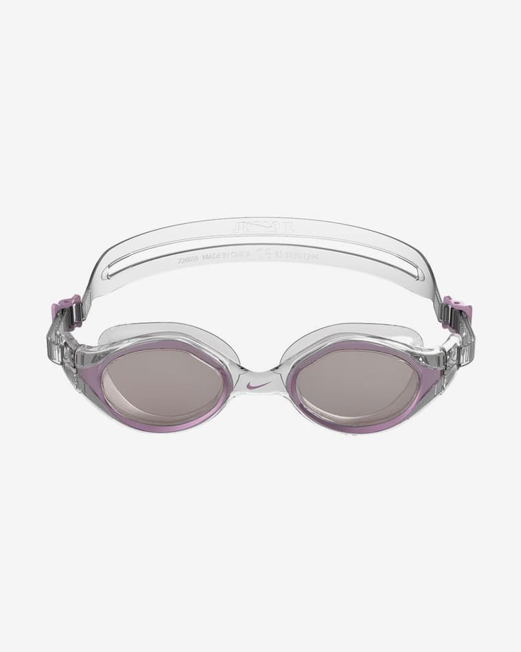 Gafas de natación Nike Flex Fusion blanco lila con lentes transparentes gris - #1