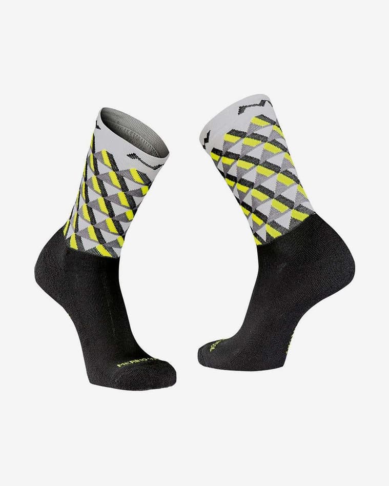 Calcetines Northwave Core gris amarillo flúor - #1