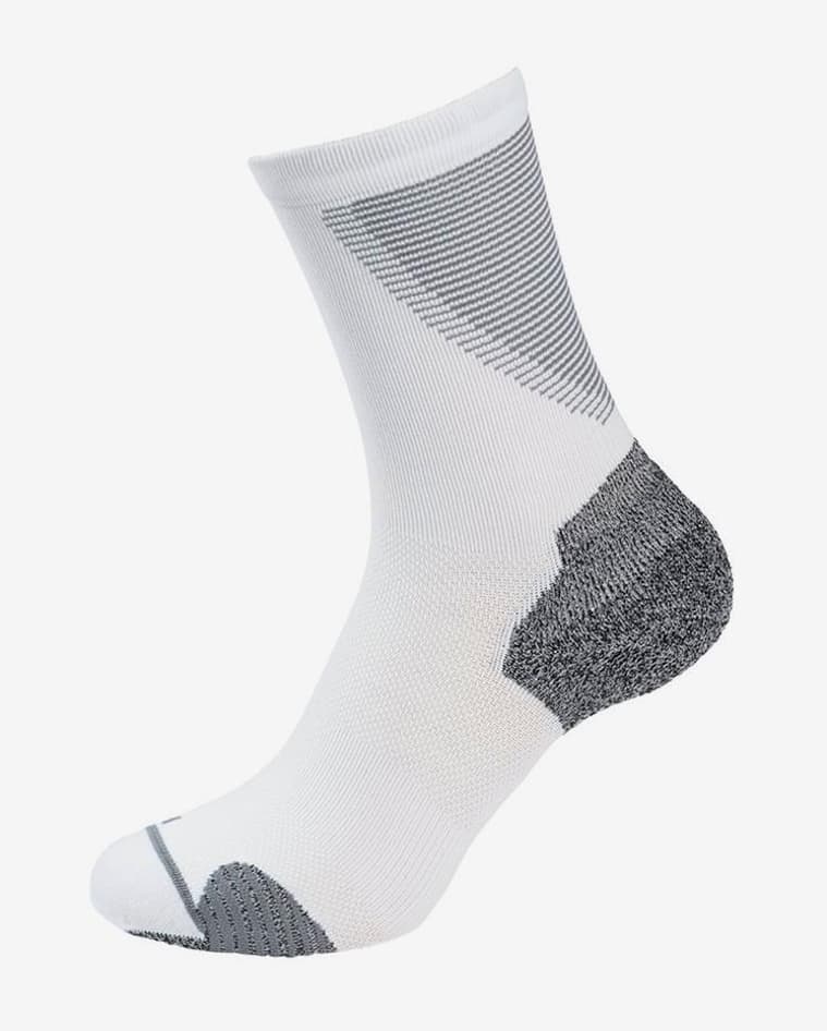 Calcetines Odlo Ceramicool Run Crew blanco gris - #1