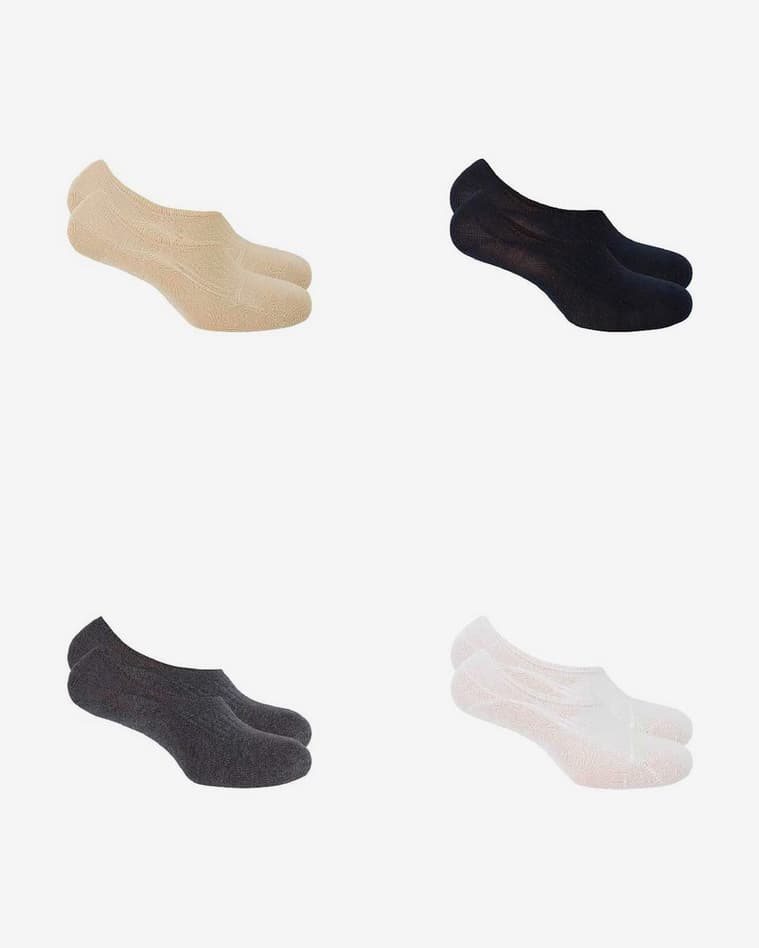 Calcetines Punto Blanco Invisible gris (2 pares) - #1
