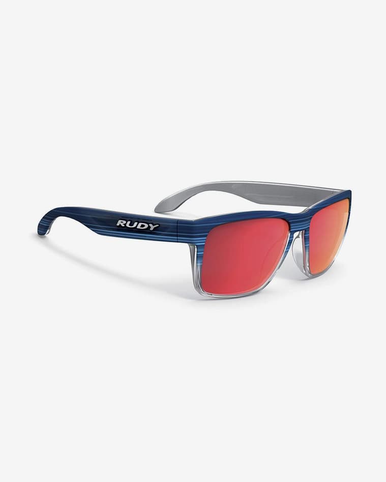 Gafas Rudy Project Spinhawk azul blanco con lentes Polar 3FX HDR Multilaser rojo - #1