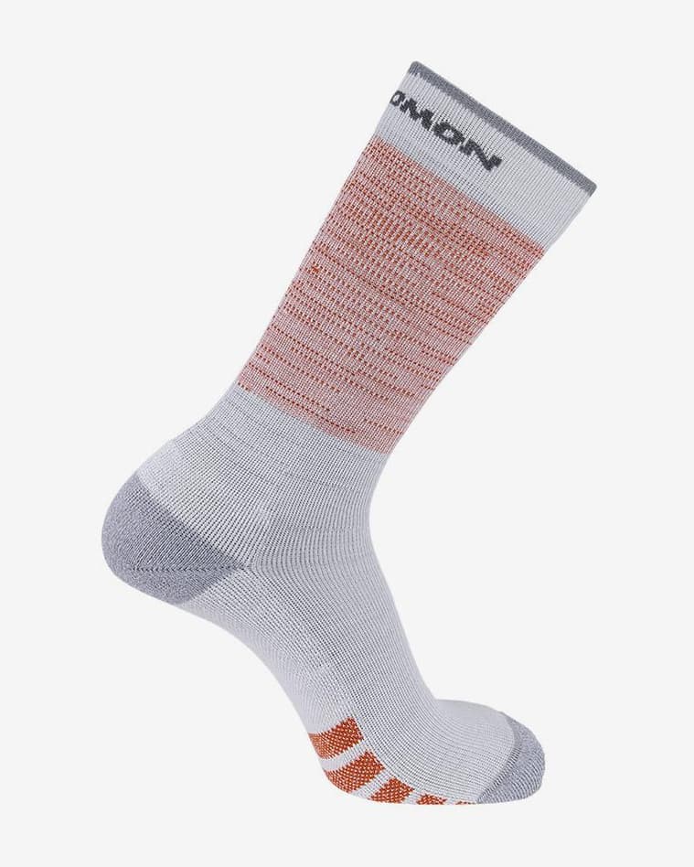 Calcetines Salomon Predict Crew blanco rosa - #1
