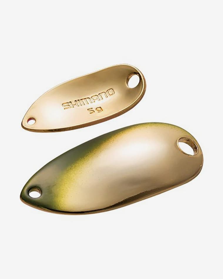 Señuelo artificial Shimano Cardiff Roll Swimmer Premium 2,5 g verde musgo dorado - #1