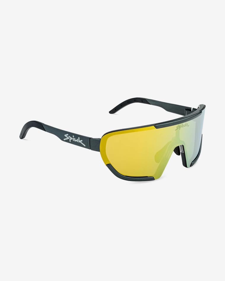 Gafas Spiuk Nebo negro con lentes espejadas amarillo - #1
