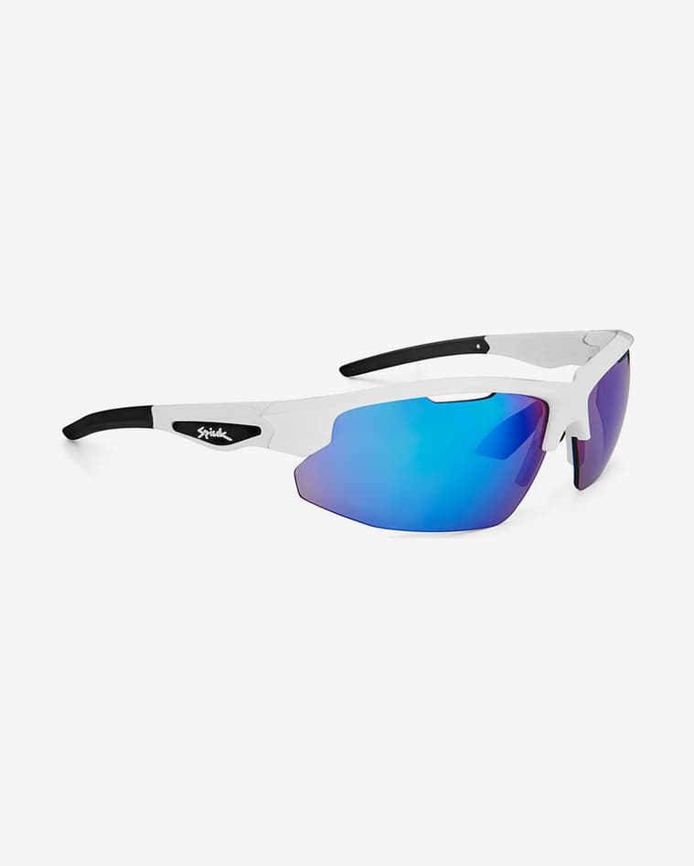 Gafas Spiuk Rimma blanco negro con lentes espejadas azul - #1
