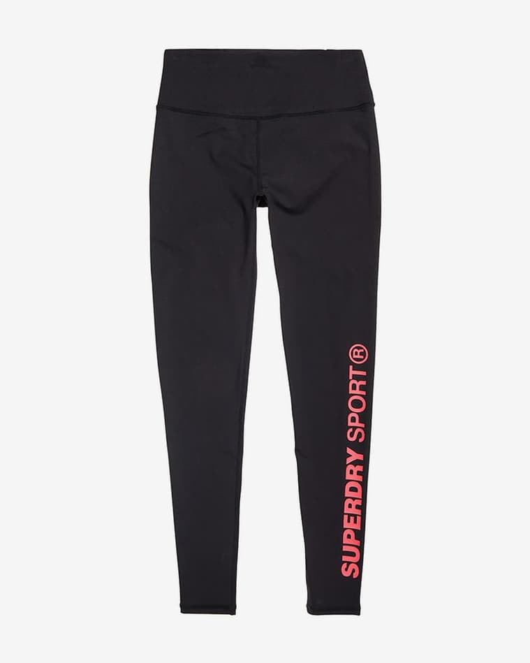 Malla larga Superdry Core Essential negro rojo mujer - #1