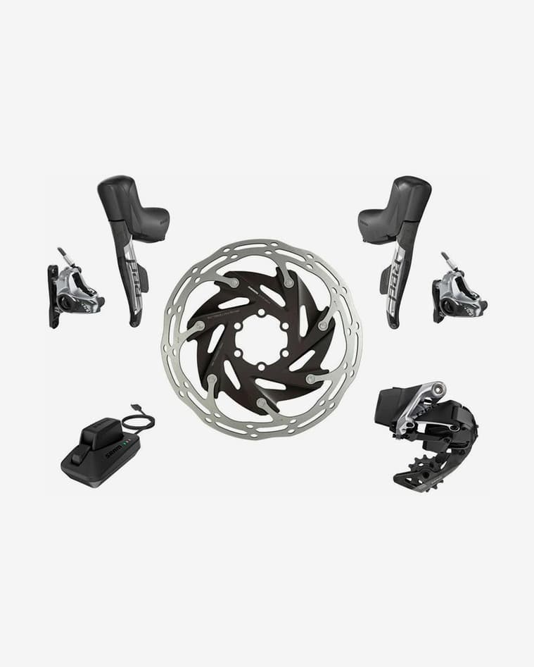 Kit SRAM Red eTap AXS 1X con freno hidráulico Flat Mount - #1