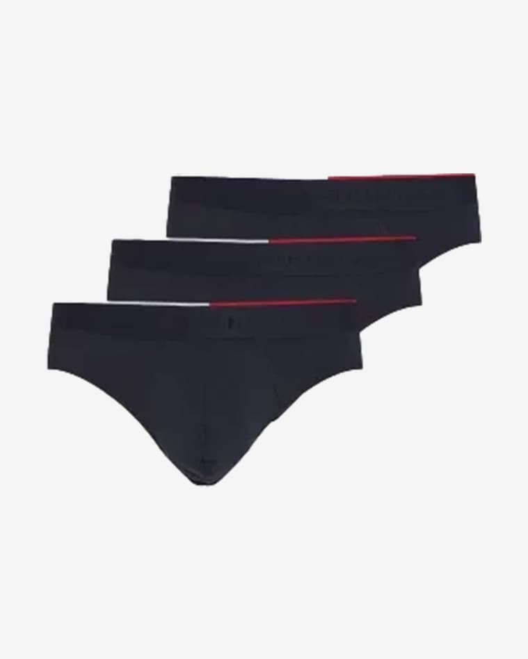 Slip Tommy Hilfiger Brief Stripe azul oscuro (3 unidades) - #1