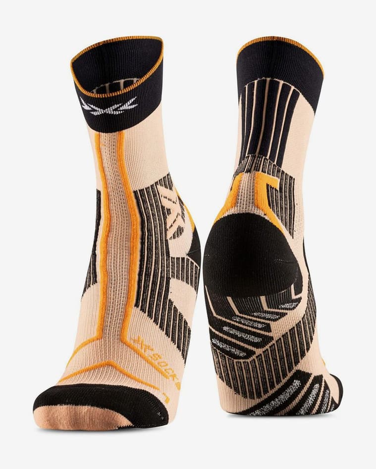 Calcetines X-Bionic TrailRun Expert Crew naranja negro - #1