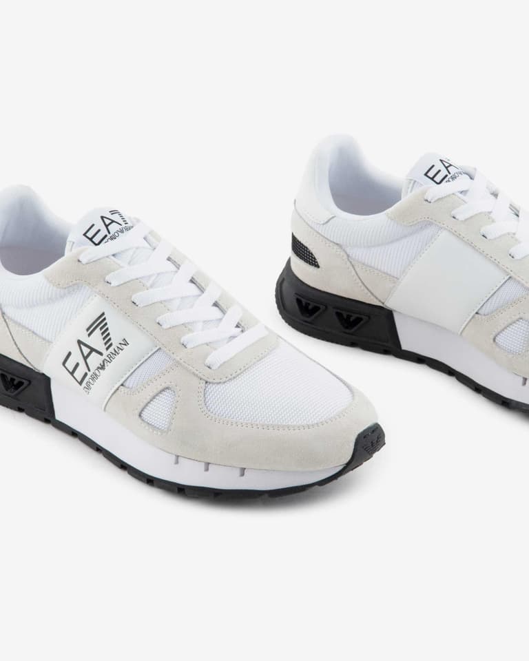 EA7 Emporio Armani Black & White Legacy Shoes | Deporvillage