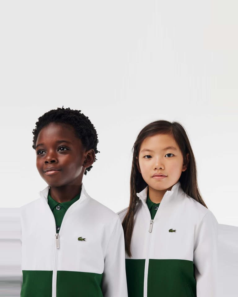 (レア)Lacoste ジャケット ホワイト/ネイビー/グリーン レア)Lacoste ジャケット ホワイト/ネイビー/グリーン 新しい