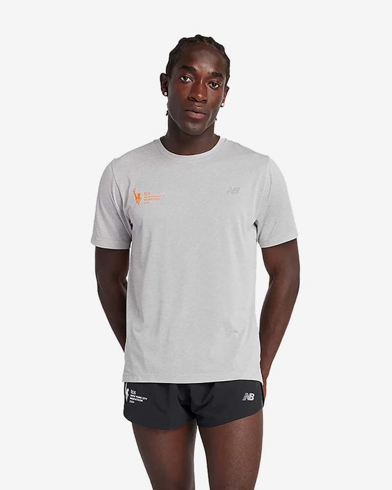 【New Balance】MADE in USA Marathon Short Sleeve T-Shirt New balance Ice 2e Marathon NYC Short Sleeve T-Shirt | Runnerinn