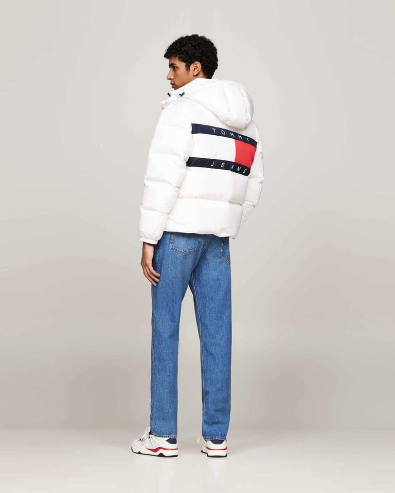 Tommy Jeans Alaska Puffer Jacket White | Mainline Menswear