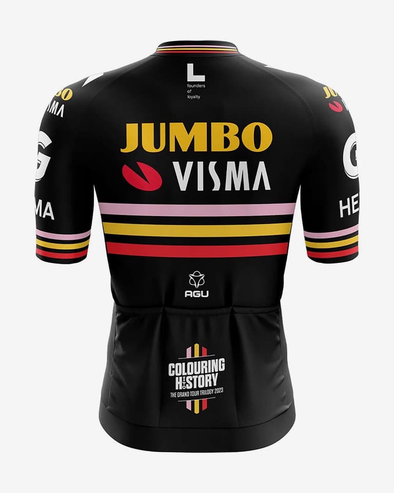 JUMBO VISMA AGU Trilogy 2023 メンズ ジャージ L Team Jumbo-Visma 2023 Trilogy Short Sleeve Jersey | Deporvillage