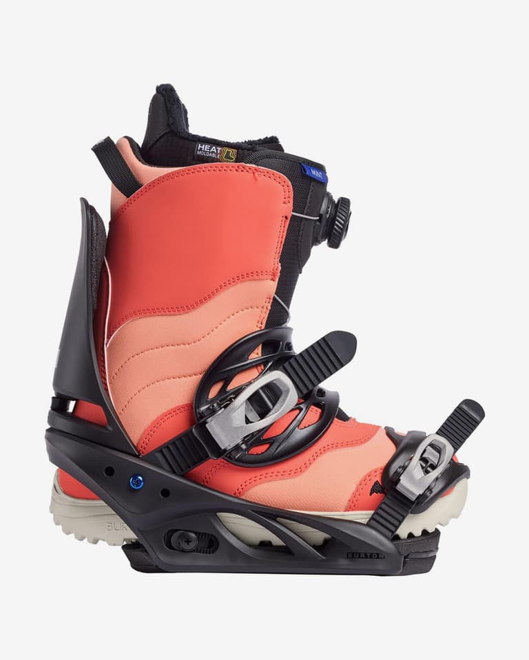 スノーボード BURTON LEXA X WMS M Bright Red Burton Lexa X Womens Snowboard Bindings 2023 | Corbetts Ski