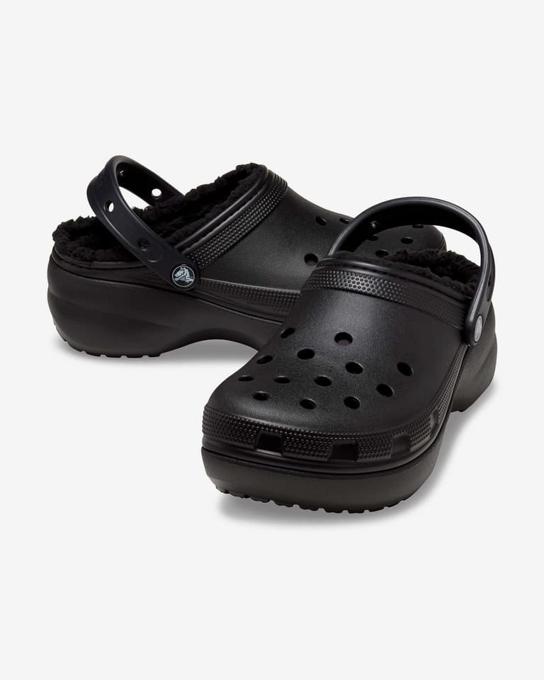 ★CROCS★ Classic Platform Lined Clog Women's Black 20793800 Crocs Classic Plataform Lined Clog Women | Deporvillage