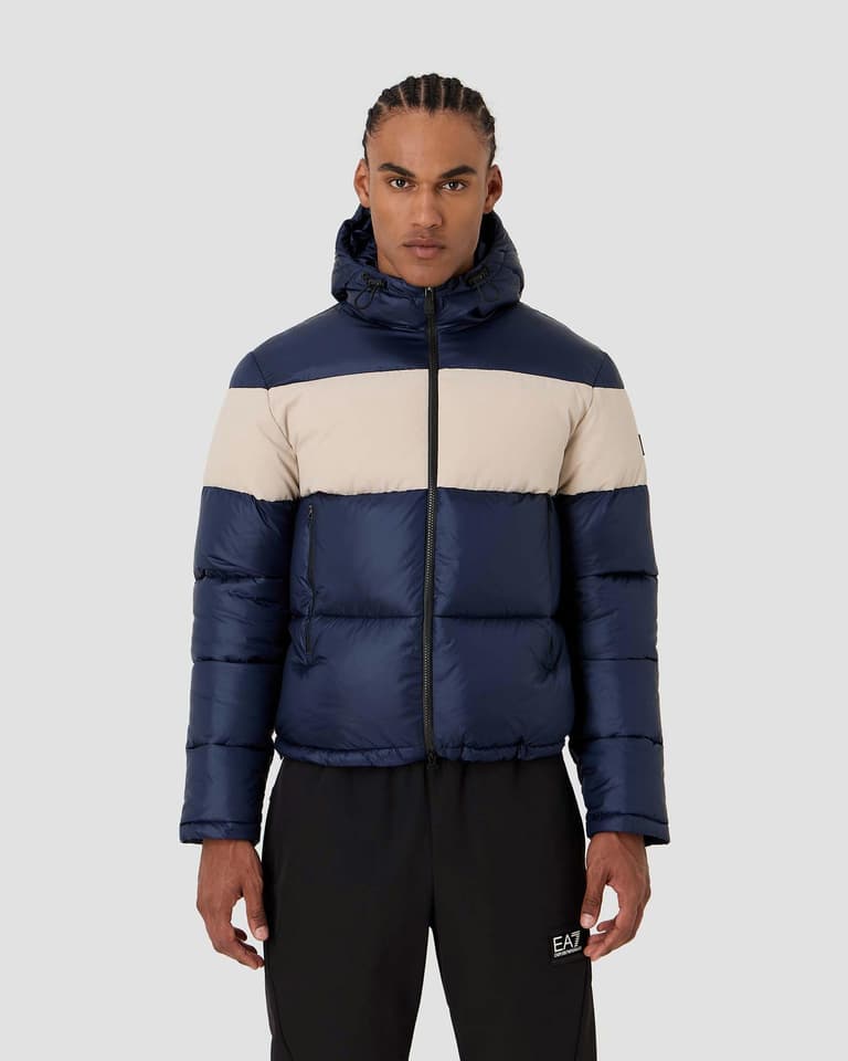 EA7 Emporio Armani Mountain Poly Down Colorblock Stripe