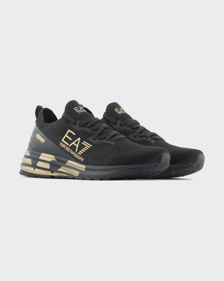 EA7 Emporio Armani Crusher Distance Knit Trainers | Deporvillage