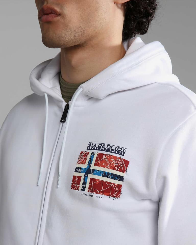 送料込★NAPAPIJRI★フルジップスウェットシャツ B-Guiro 1 Napapijri Guiro Full Zip Hoodie | Deporvillage