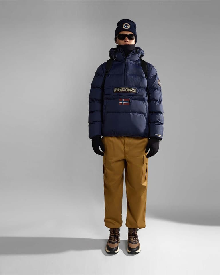 【美品】NAPAPIJRI レインフォレスト ネイビー フード付きジャケット Napapijri Rainforest Next Anorak Men | Plutosport