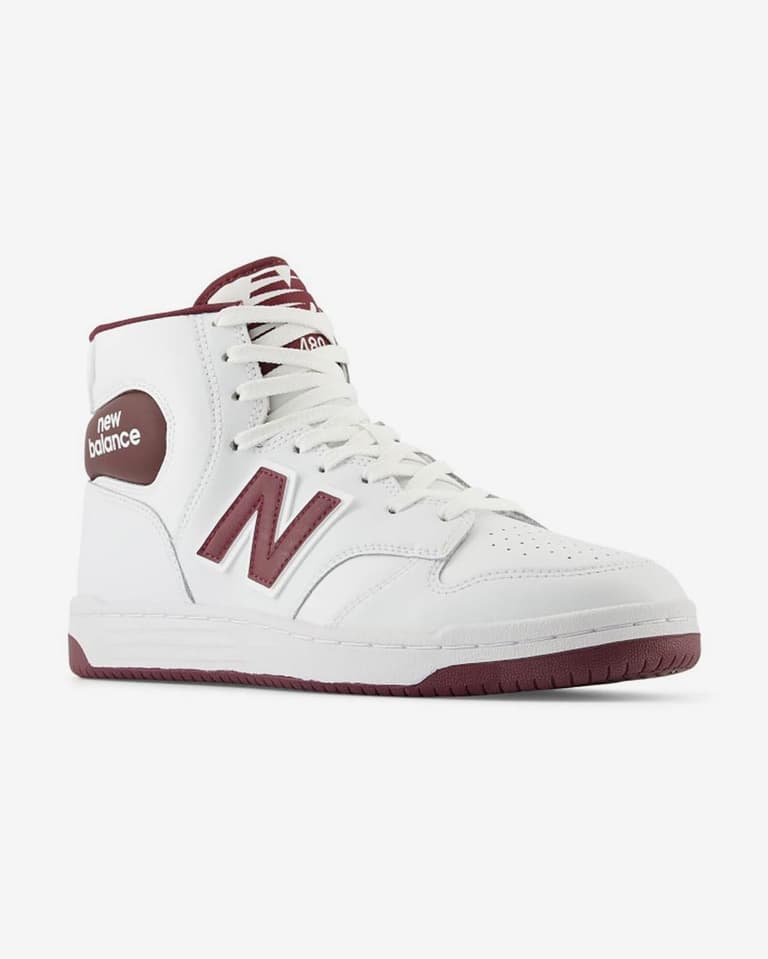 New Balance★ニューバランス 480 High ハイトップスニーカー New Balance 480 Hi Top Basketball Retro Shoe BB480HE White