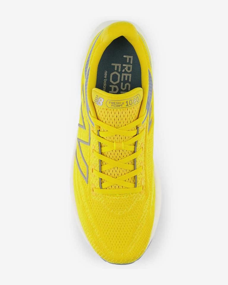 New Balance 1080 ホワイト/グレー/イエロー Fresh Foam X 1080 Collection - New Balance