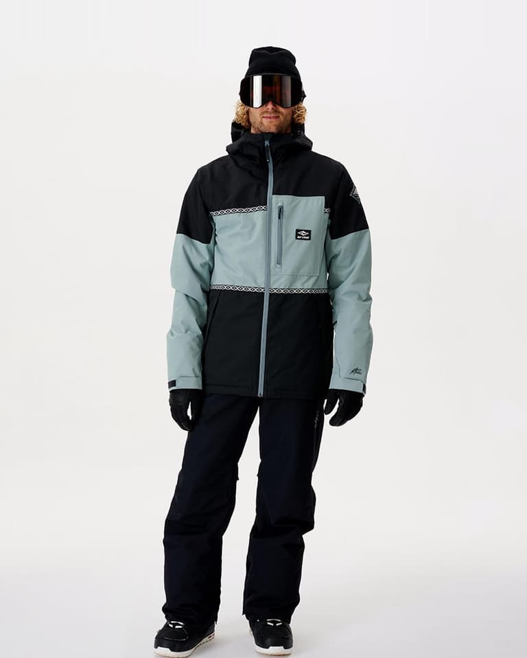 RIP CURL 防水スノーボードジャケット ブラック RIP CURL 防水スノーボードジャケット ブラック RIP CURL 防水