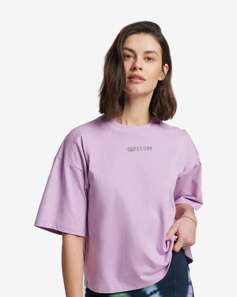 Superdry Code Tech Oversized Boxy Short Sleeve T-Shirt Women