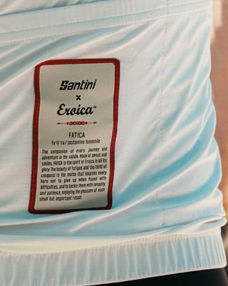 Santini Eroica サイクルジャージ 黒赤ストライプ　Mサイズ上下 Santini x Eroica Brina Short Sleeve Jersey - Slim Fit | Deporvillage