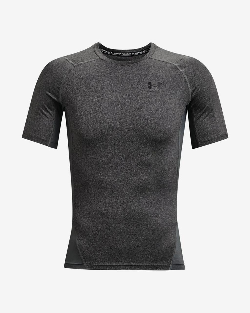 Under Armour HeatGear Compression T-Shirt grau/schwarz - L
