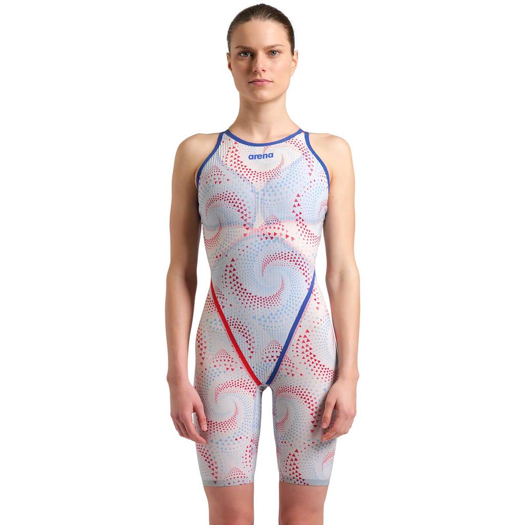 Bañador Arena Powerskin Primo Fireflow OB JJOO Paris azul rojo blanco mujer - 36