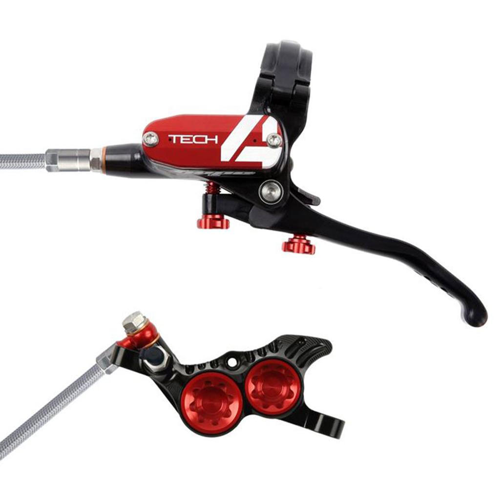 Freno de disco delantero Hope Tech 4 V4 rojo negro