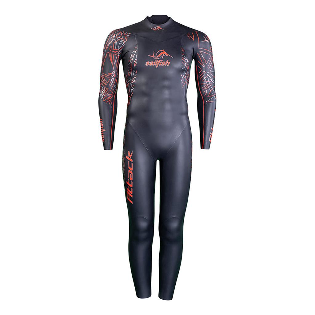 Traje neopreno Sailfish Attack 7 negro rojo - XS