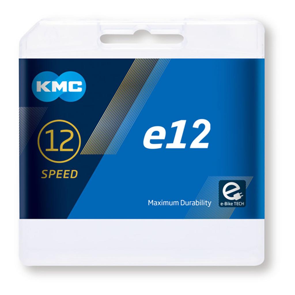 Cadena KMC e12 12V 130 eslabones E-Bike negro